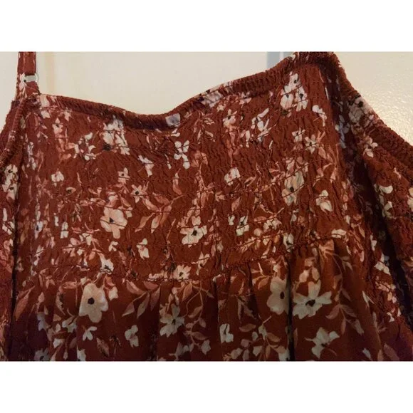 Babydoll Tank M Bloom Lace Y2K Festival Fairy Coquette Handkerchief Hem Padded - Picture 11 of 11